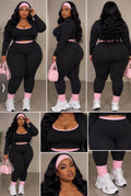 Pink N Black 3 Piece Set