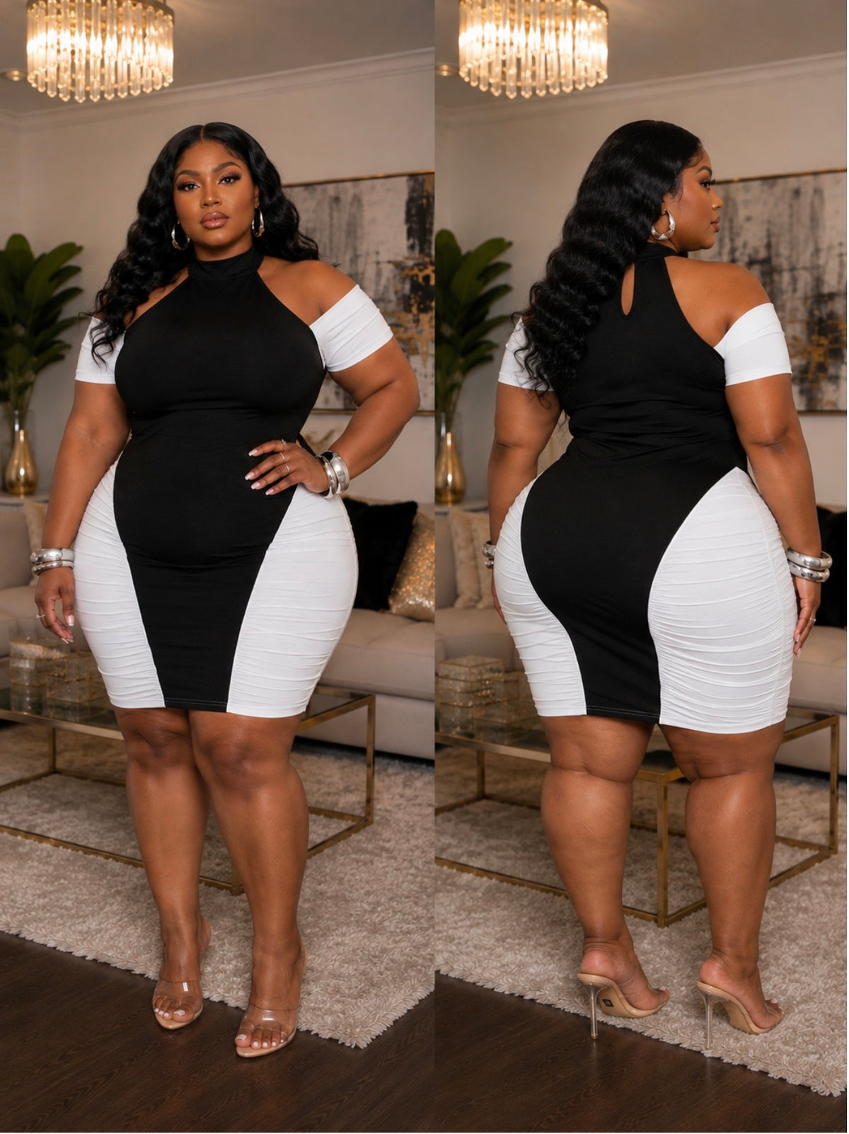 Lil Black N White Dress